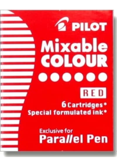 Pilot Parallel Pen Kartuş Kırmızı 6 Adet