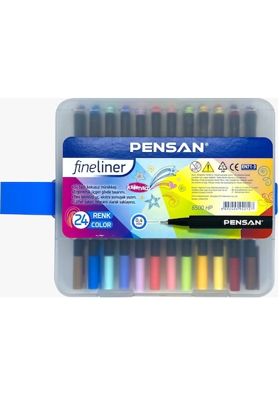 Pensan 0.4 Mm Fineliner Kalem Seti 24 Renk N 6500Hp