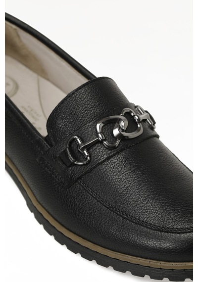 Polaris 105077.z6fx Siyah Kadın Loafer 000000000102202582 Siyah