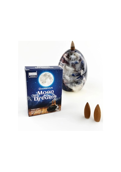 Darshan Incense Moon Dreams Geri Akış Back Flow Tütsü 10 Adet 1 Adet