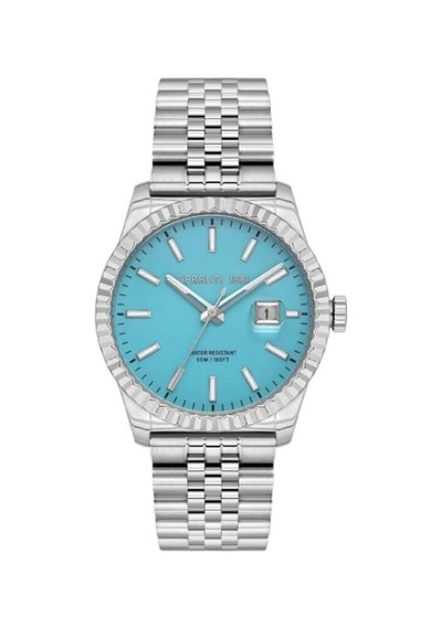 Cerruti 1881 Cıwgh0090602 Quartz Çelik Gri Mavi Kadran 40 Mm Erkek Kol Saati Gri