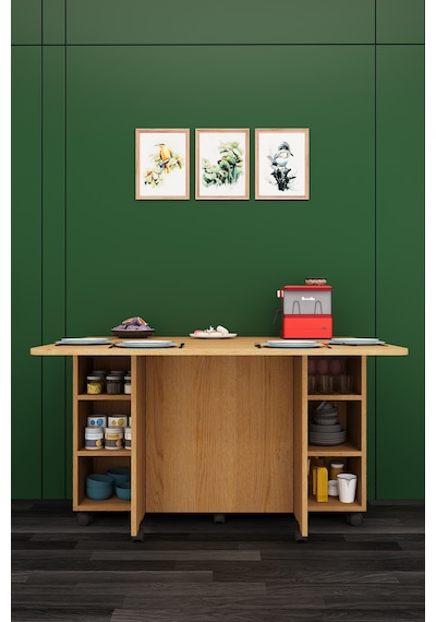 Lüks Katlanır Mutfak Adası Bar %100 Mdf Çok Amaçlı Yemek Masası Kahve Köşesi Erzak Dolabı Ma02 Karına Lüks Katlanır Mutfak Adası Bar %100 Mdf Çok Amaçlı Yemek Masası Kahve Köşesi Erzak Dolabı Ma02 Karına