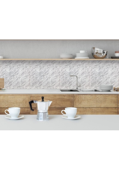 3 Boyutlu Duvar Paneli Kabartmalı Retro Desen Pvc 41x41 Cm/ 6 Adet /1 M² Mermer