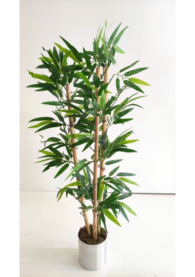 Rüzgar Yapay Çiçekçilik 100 Cm 3 Lü Bambu Yeşil