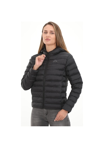361N5PW-005 Kappa Logo Rıju Kadın Ceket Siyah