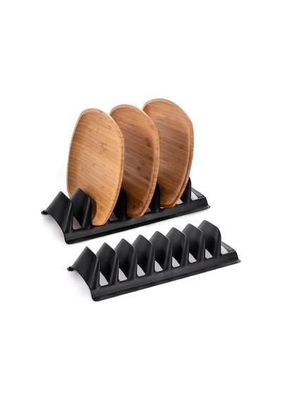 Dolap İçi Tencere Tava Kapağı Tabak Düzenleyici Sepet Tabaklık Bulaşıklık Mutfak Krem 2'li Çok renkli