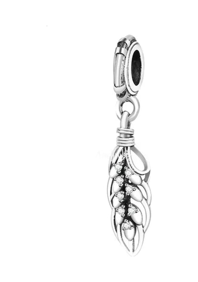 Nur Silver Sallantılı Tüy Gümüş Charm Nur-bl01072