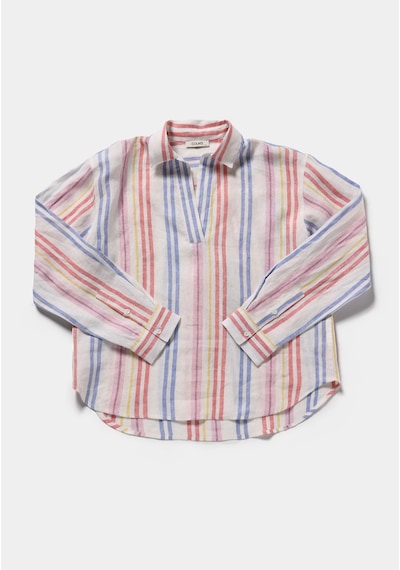 Colin's Colins Fashion Fit Shirt Neck Çizgili Kadın Çok Renkli Uzun Kol Gömlek Cl1080979 Q1.v1 Mtc Colin's Colins Fashion Fit Shirt Neck Çizgili Kadın Çok Renkli Uzun Kol Gömlek Cl1080979 Q1.v1 Mtc