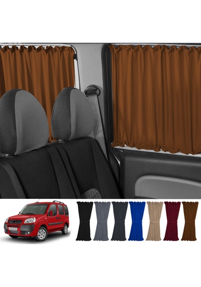 Pandami Fiat Doblo I 2000-2010 Uyumlu Taba Raylı Oto Perde Takımı