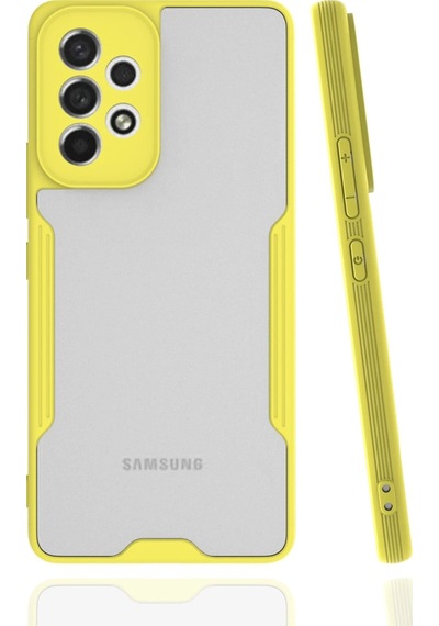 Newface - 317 - Samsung Galaxy A53 5g Kılıf Platin Silikon - Edntrend - - Sarı