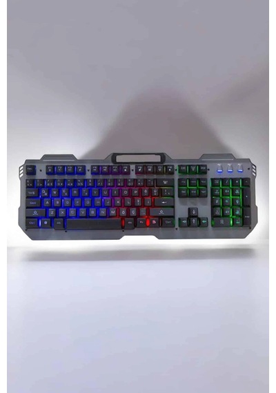 Hubrendy Tekno Oyuncu Klavyesi Q Klavye Rgb Işıklı Mouse Hediyeli 16589161