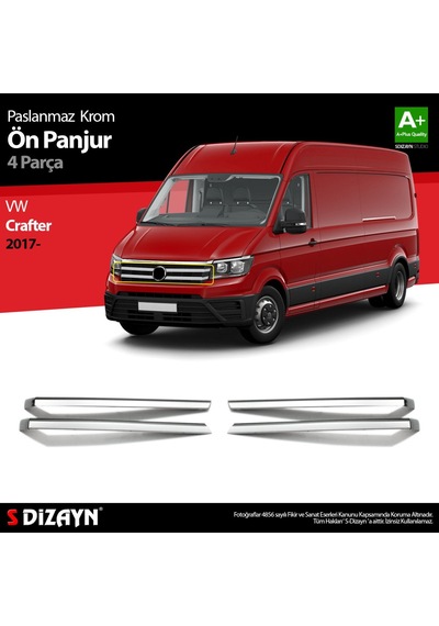 S-Dizayn  Volkswagen Crafter Krom Ön Panjur 4 Prç 2017 Üzeri