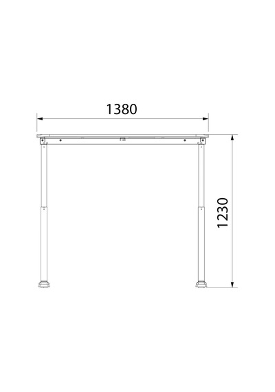 U-do Sit&stand Yükseklik Ayarlı Standart Kontrol Panelli Çalışma Masası - Melamin Diğer