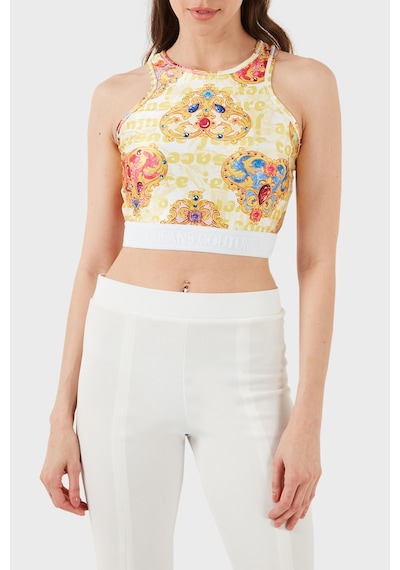 Versace Jeans Couture Kadın Top 76ham227 Js348 G03 Beyaz-gold