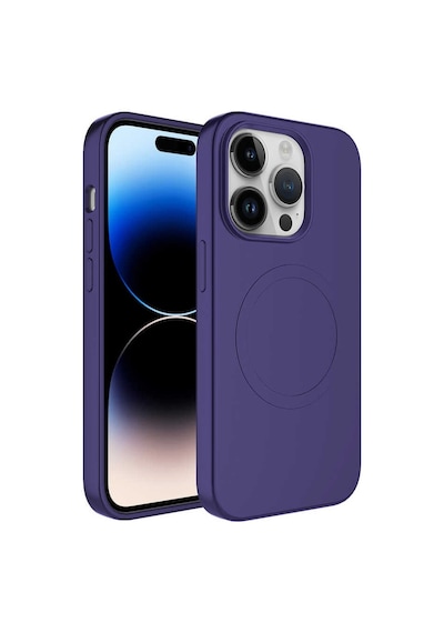 Apple Uyumlu iPhone 14 Pro Max Kılıf Magsafe Wireless Şarj Özellikli Pastel Renk Silikon Plas Kapak