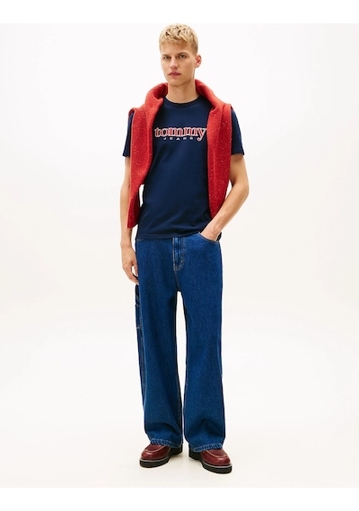 Tommy Hilfiger Tjm Normal Kesim Aplikeli Grafik Baskılı Erkek Mavi T-shirt Dm0dm22719c1g Mavi Tommy Hilfiger Tjm Normal Kesim Aplikeli Grafik Baskılı Erkek Mavi T-shirt Dm0dm22719c1g Mavi