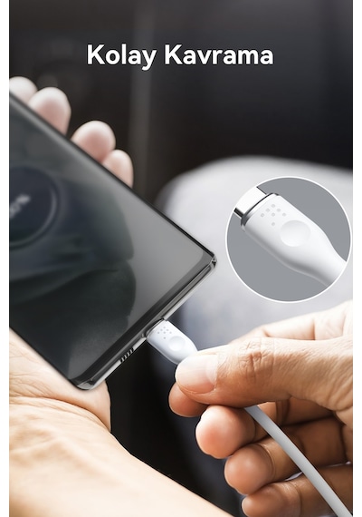 Voltme C2031 Powerlink Moss 100w Type-c Şarj Kablosu 1m 5a-beyaz