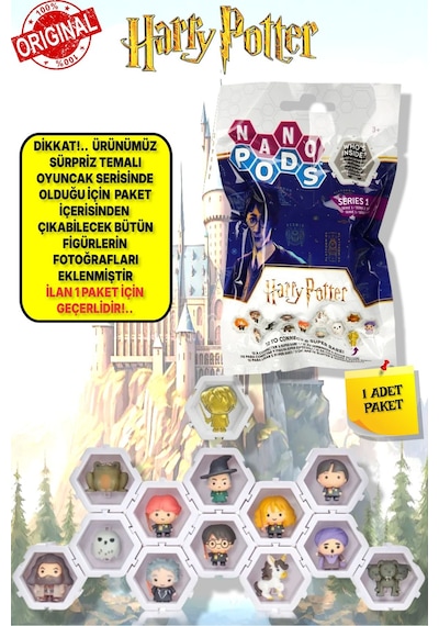 Wıb Harry Potter Nano Pods Blind Bag Sürpriz Figür - 1 Adet