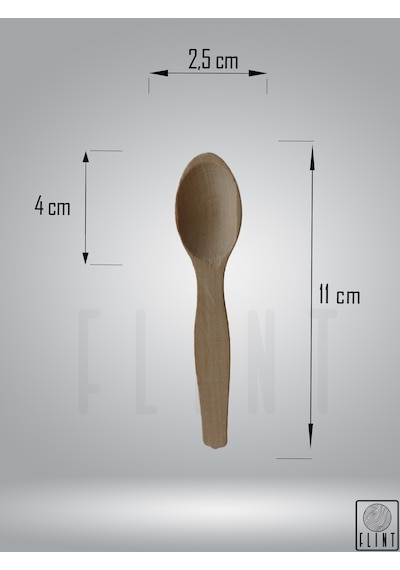 Gürgen El Yapımı Tahta Ahşap 6'lı Baharat Ölçü Reçel Kaşığı 11cm
