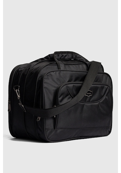 Strong Bag 15.6" İnç Körüklü Evrak Bilgisayar Notebook Laptop Çantası Kse01 Siyah Siyah