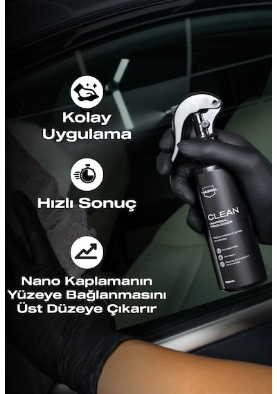 Nasiol Clean Seramik Kaplama Öncesi Yüzey Temizleyici Genel Temizleme 150ML Araç Ev Temizlik Spreyi