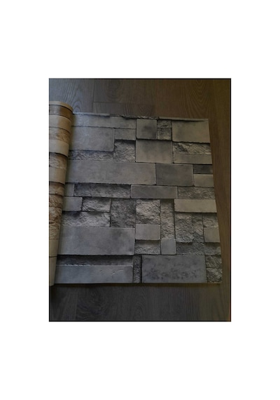 3 Boyutlu Duvar Kağıdı Koleksiyonu 18 Farklı Desen Ve Renk Seçeneği Koyu Gri 2
