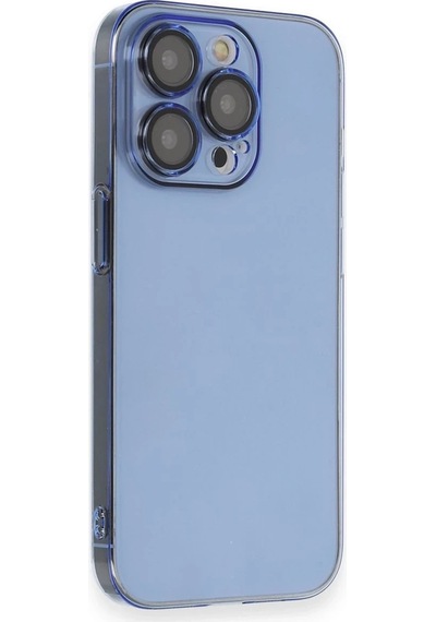 Mey İthalat Apple Uyumlu iPhone 14 Pro Max Kılıf Armada Lensli Kapak - Sierra Blue Mavi