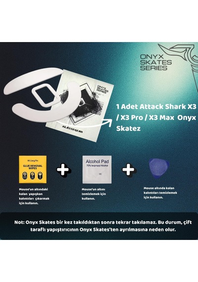 Klasse Onyx Mouse Skate Attack Shark X3 / X3 Pro / X3max -