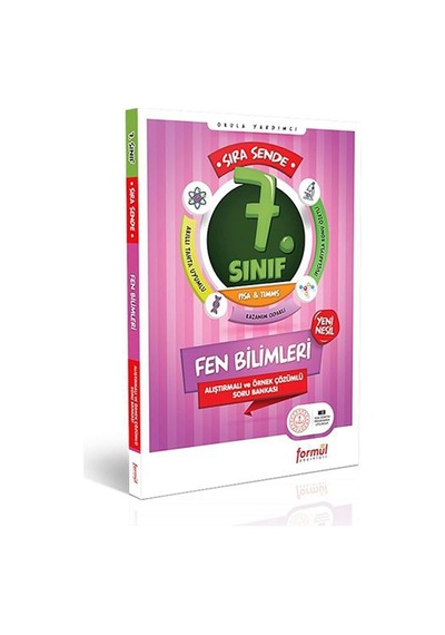 Formül Yayınları 7. Sınıf Sıra Sende Fen Bilimleri Alıştırmalı Ve
