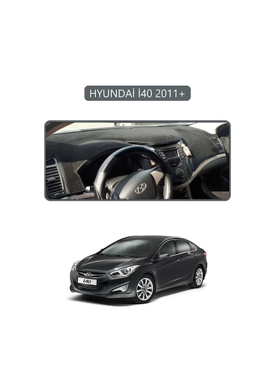 Hyundai İ40 2011+ İ30 Torpido Koruma Halısı Gri Kenar