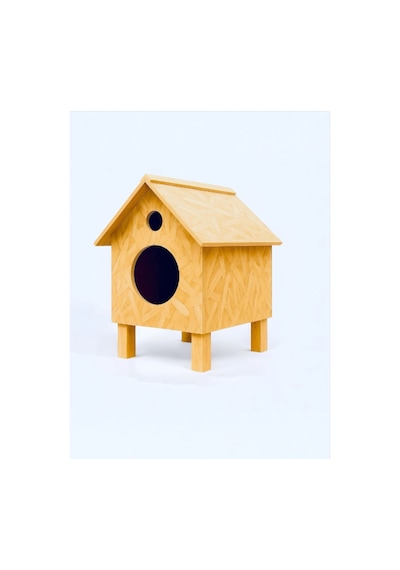 Kedi Evi Kedi Yuvası Kedi Barınağı 3 Kedi İçin 45x45x45 Cm İç Ve Dış Mekan