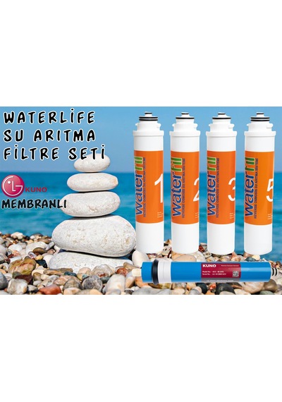 Waterlife Uyumlu 5'Li Filtre Seti Lg Membranlı Tak Çevir Filtre S