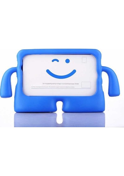 Samsung Uyumlu Galaxy Tab 4 7.0 T230 Figürlü Silikon Çocuk Tablet Standlı Kılıf Tablet Kılıfı