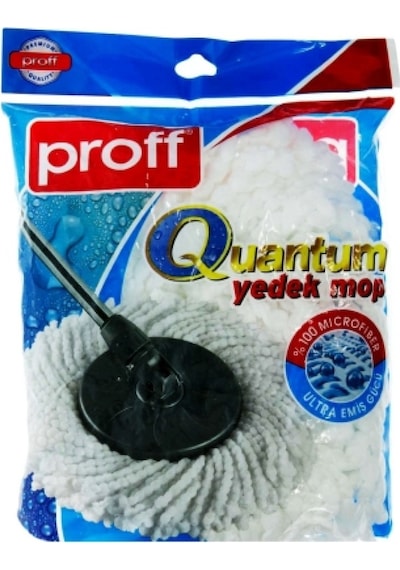 Proff Quantum Mikrofiber Mop Yedek Beyaz
