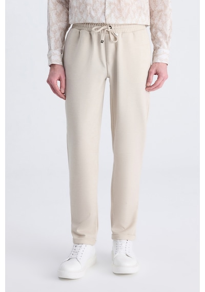 D's Damat Ds Damat Regular Fit Bej Balıksırtı Pamuklu Jogger Pantolon 4hc0300130022 Bej