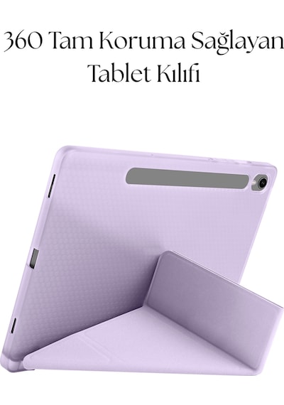 Fuchsia Galaxy Tab S9 / S9 Fe İle Uyumlu Tablet Kılıfı S Pen Tablet Kalemi Ekran Koruyucu Set Tablet Kılıfı