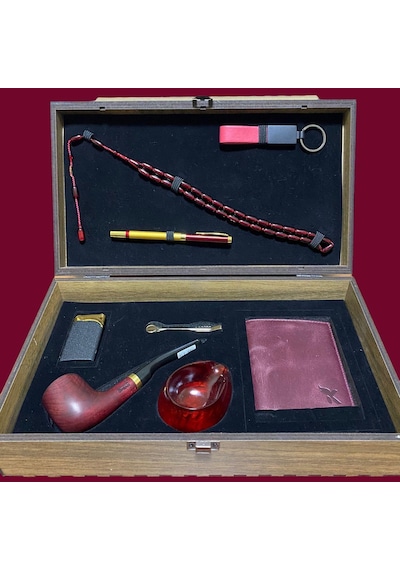 Pipsan Pipo Ahlat Ağacı Balsa Filitreli Çakmaklı Cüzdan Anahtarlık Tesbih Set 605735-709148