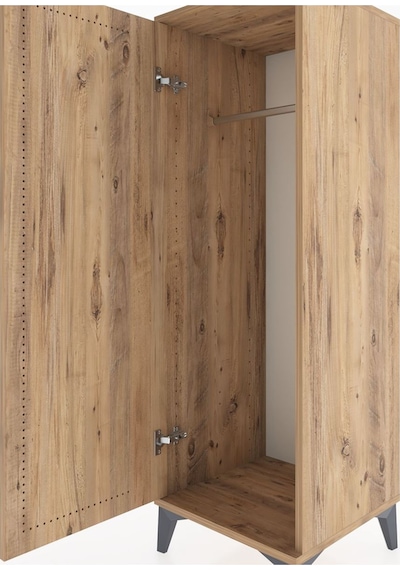 Hyperion Dolap Tek Kapaklı Tek Askılı 44x44x134 Çam-çam Çam