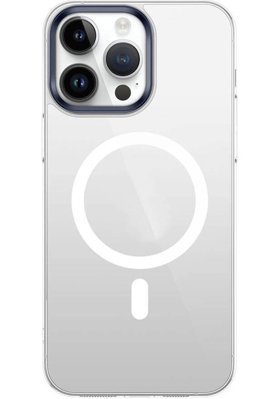 Apple Uyumlu iPhone  15 Pro Max Kılıf Zore Wireless Şarj Özellikli Şeffaf G-glass Kapak