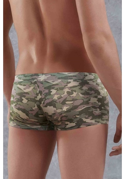 Doreanse Erkek Modal Kamuflaj Baskılı Torbalı Mini Paça Boxer 17