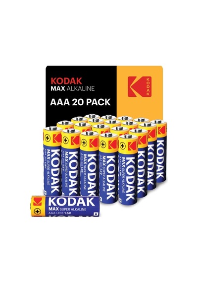 Kodak Max 20 Adet Alkalin İnce Pil-aaa-shrink
