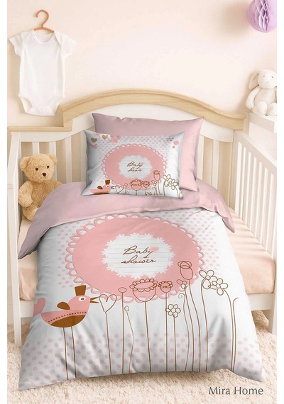 Yenidoğan Kız Bebek Nevresim Takımı %100 Pamuklu Baby Shower Çok Renkli