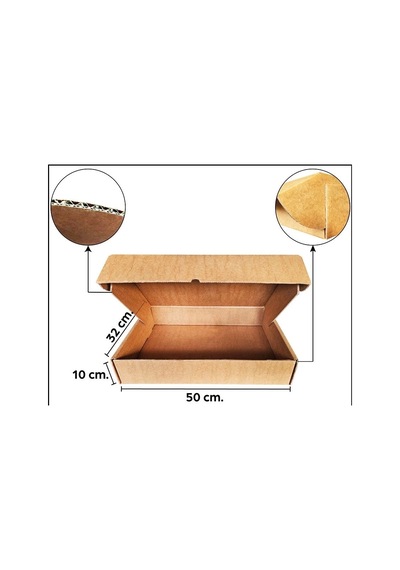Karton Kargo Kutusu 52x32x10 Cm. 10 Adet 10 Adet