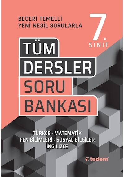 Tudem 7. Sınıf Tüm Dersler Beceri Temelli Soru Bankası 2023