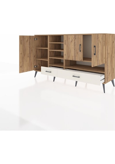 Hyperion Konsol 8 Raflı 2 Çekmeceli 3 Kapaklı 176x44x99 Çam-çam/a Çam-çam/aytaşı Hyperion Konsol 8 Raflı 2 Çekmeceli 3 Kapaklı 176x44x99 Çam-çam/a Çam-çam/aytaşı