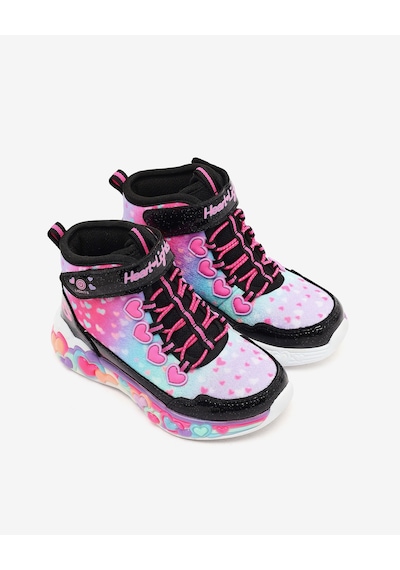 Skechers Eternal Heart Lıghts Büyük Kız Çocuk Siyah Işıklı Bot 303262l Bkmt Siyah