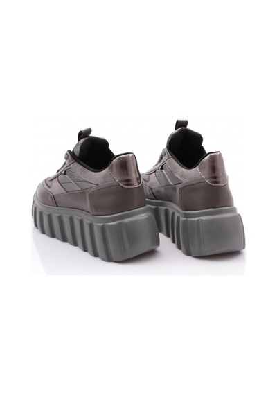 Dgn 506 Kadin Bağcikli Sneaker Ayakkabi 506-2239-R7512 Gri