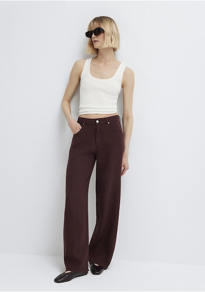 Mavi - Bordo Keten Pantolon 1011267-70259
