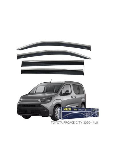 Toyota Proace City Niken Kromlu Cam Rüzgarlığı 4lü Set 2020 Ve Üstü