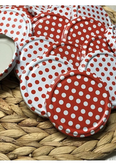 Konserve Kapağı Kavanoz Kapağı Çift Silikonlu Şişe Kapağı 100 Adet Beyaz